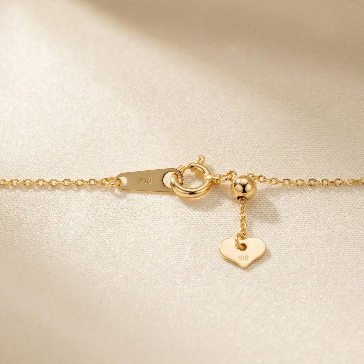 Keshi pearl necklace with diamond-set arc pendant in 18k gold