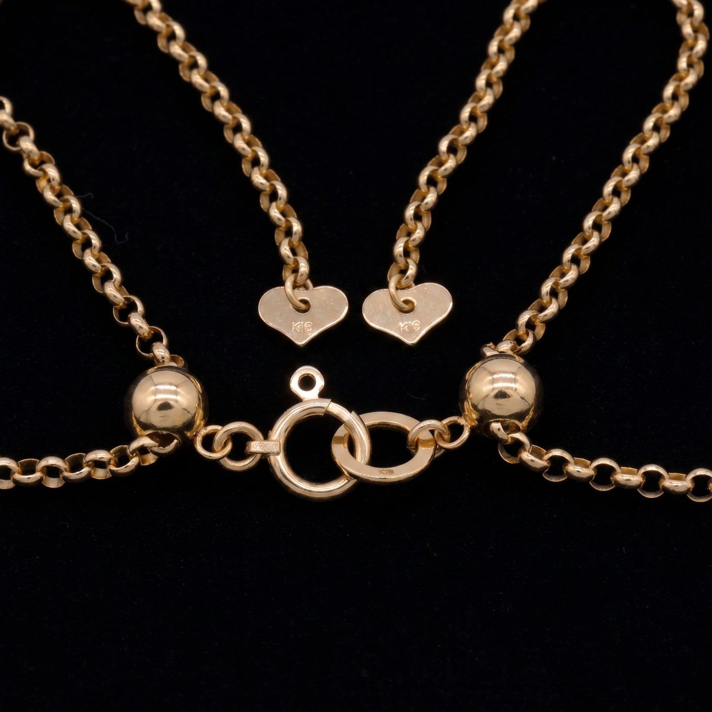 Hand-woven seed pearl flexible collar necklace in 18k gold